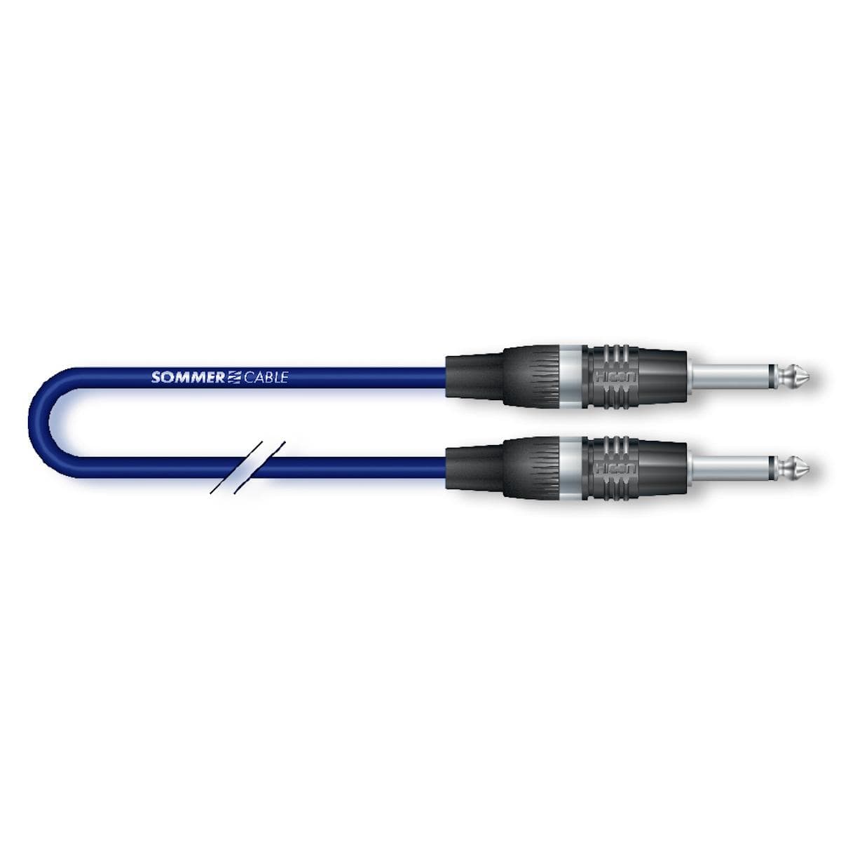 Instrument cable Tricone® MKII, 1 x 0,22 mm² | jack / jack, HICON | 9,00m | blue
