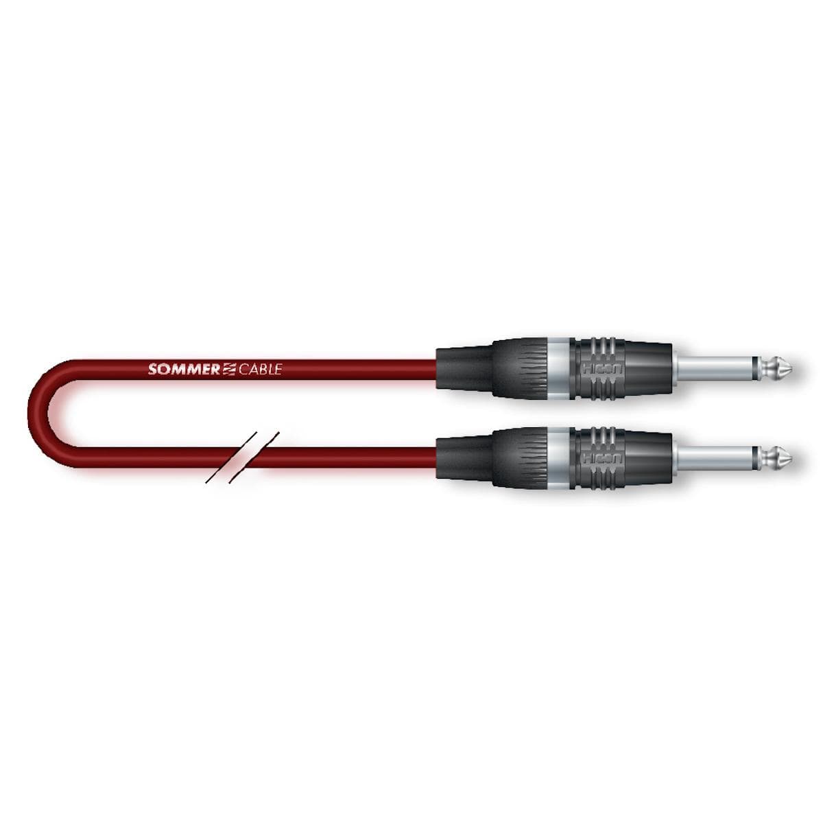 Instrument cable Tricone® MKII, 1 x 0,22 mm² | jack / jack, HICON | 9,00m | red