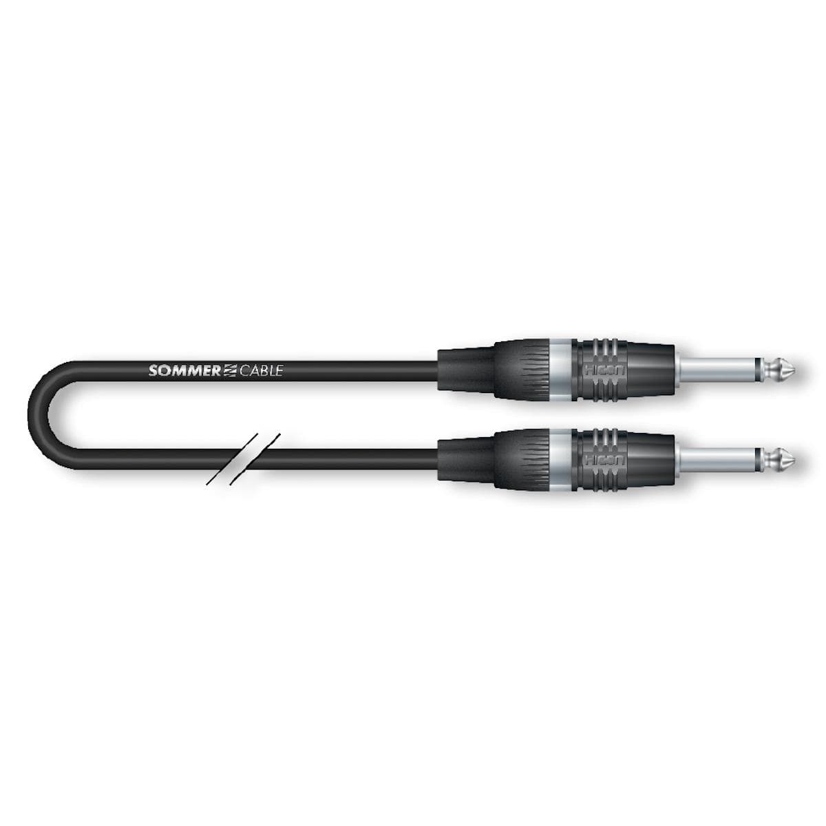 Instrument cable Tricone® MKII, 1 x 0,22 mm² | jack / jack, HICON | 9,00m | black