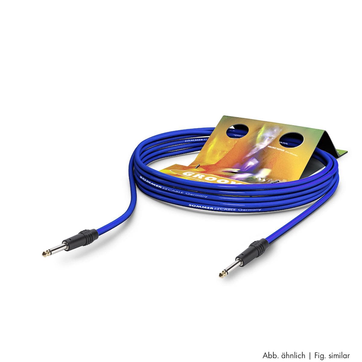 Instrument cable Tricone® XXL, 1 x 0,50 mm² | jack / jack, HICON | 3,00m | blue