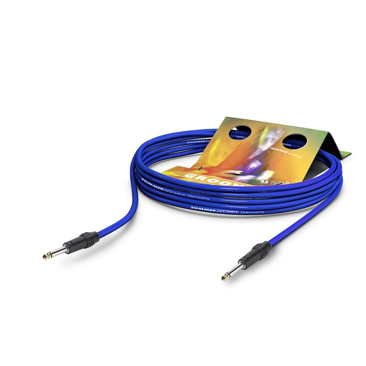 Instrument cable Tricone® XXL, 1 x 0,50 mm² | jack / jack, HICON | 9,00m | blue