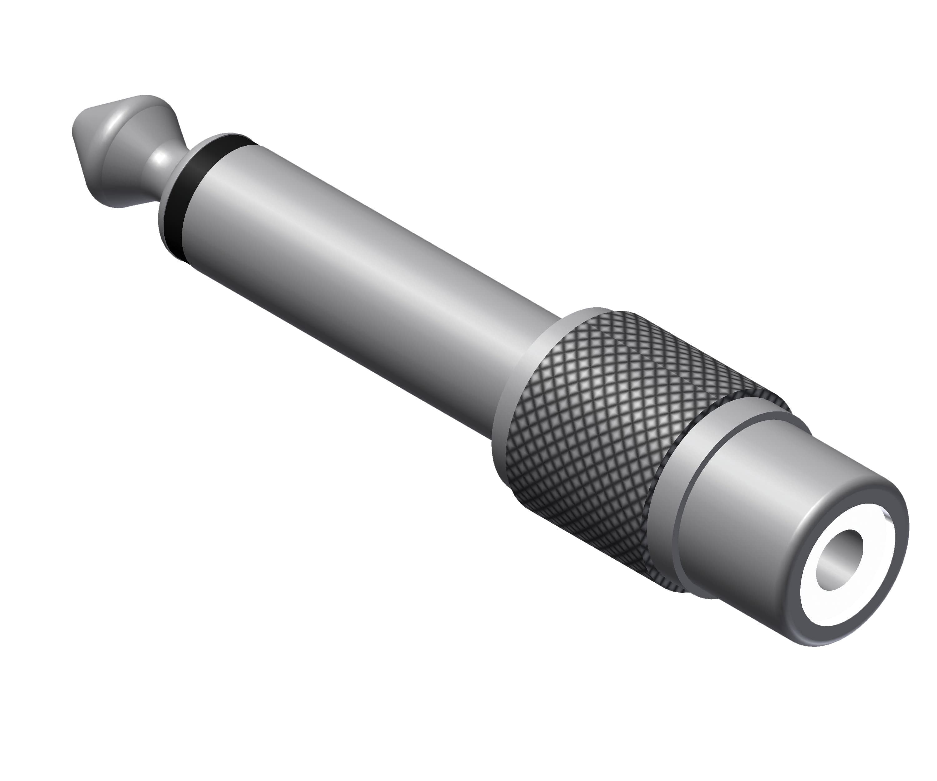 Adapter - RCA/Cinch female - 6.3 mm Jack male mono Adapter 50 pcs box