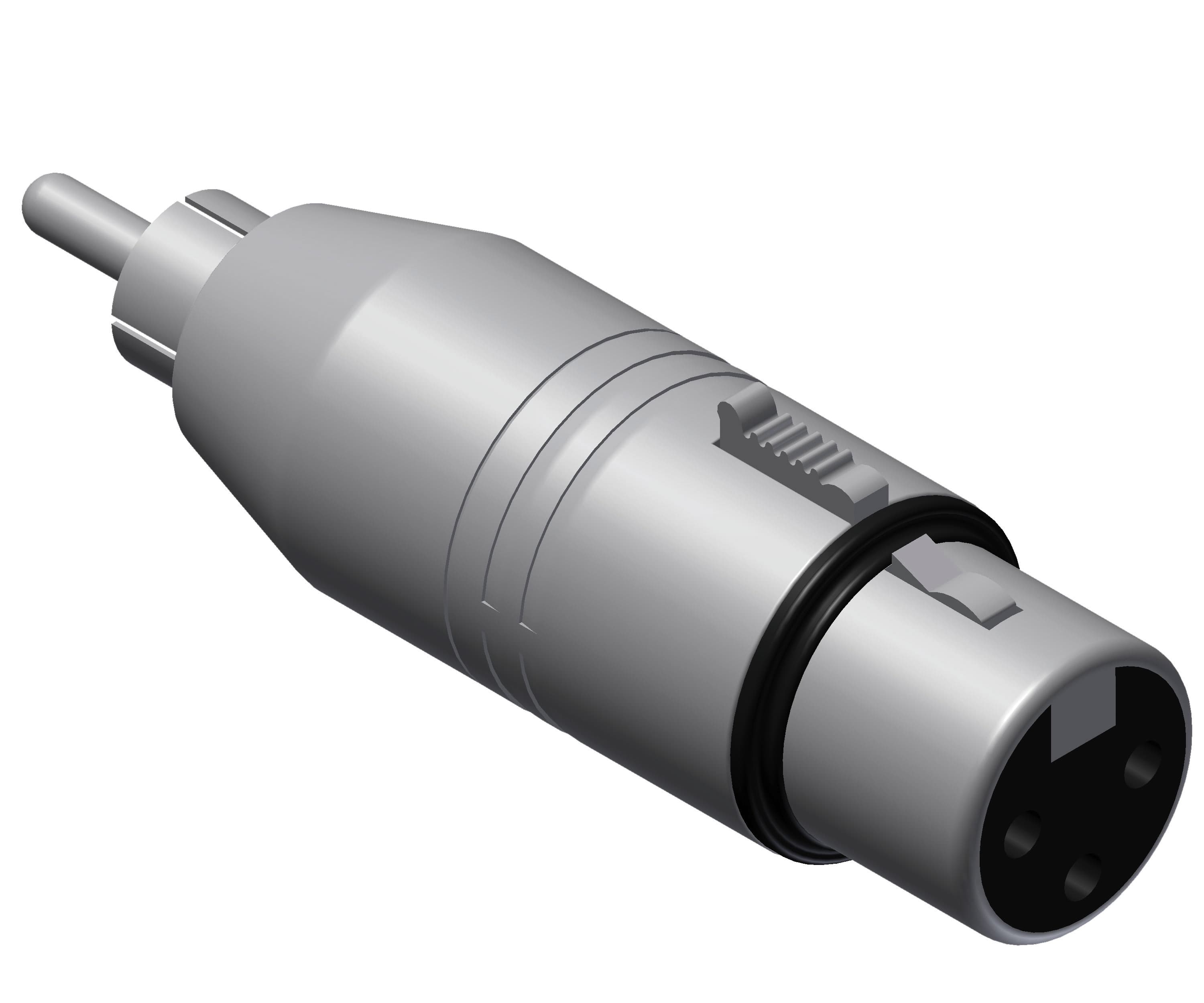 Adapter - XLR female - RCA/Cinch male Adapter