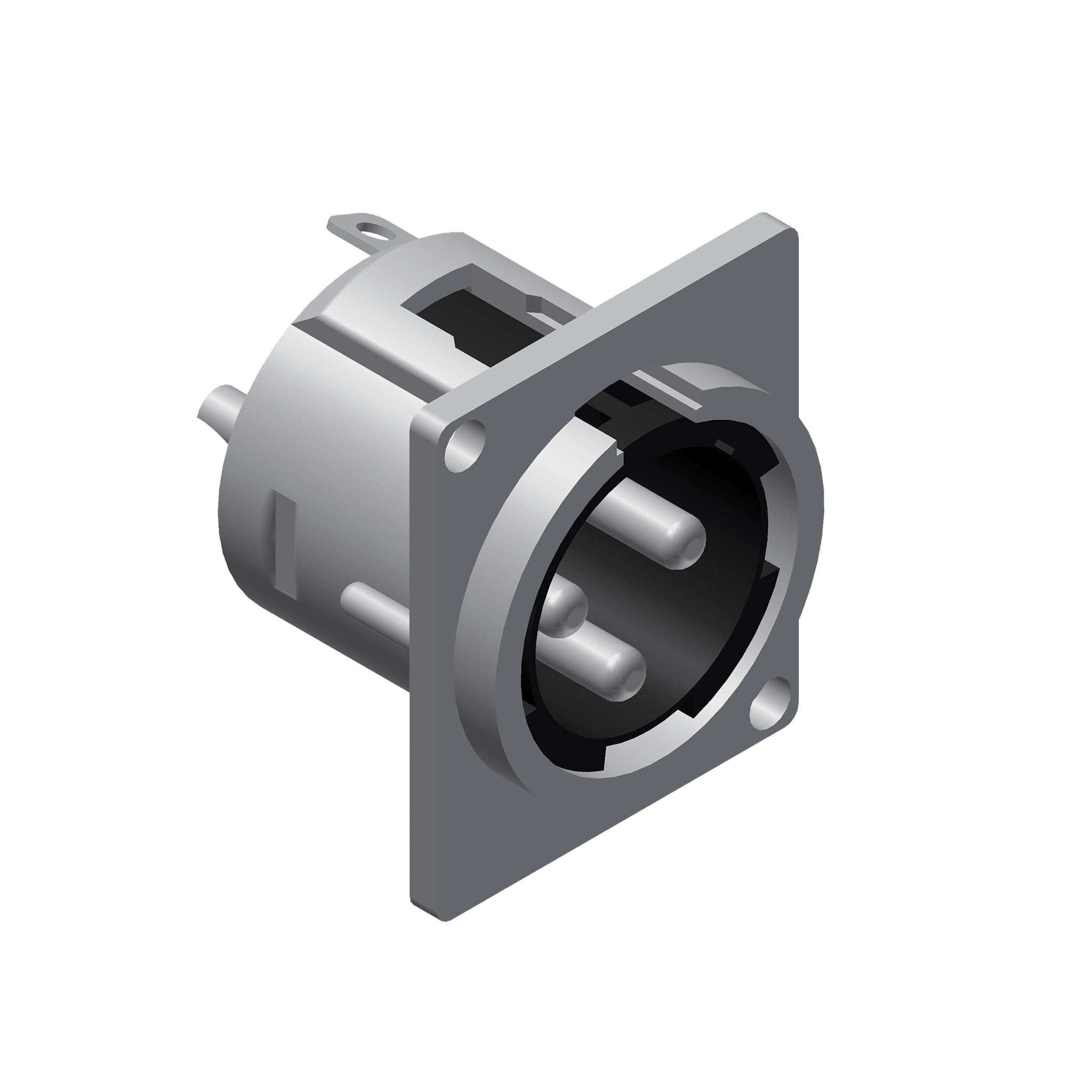 Panel connector - 3-pin xlr male Connector