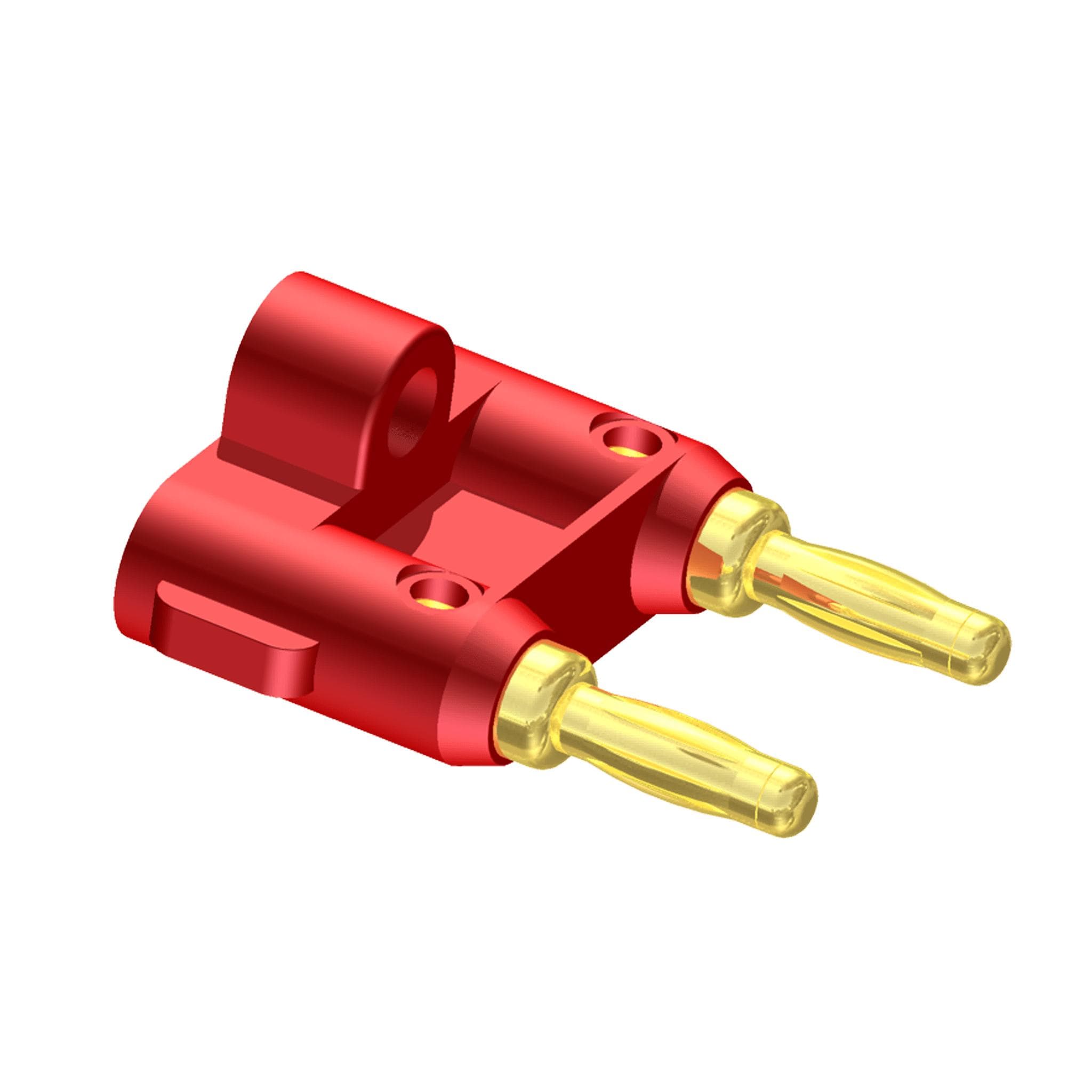 Cable connector - Banana connector - red Connector