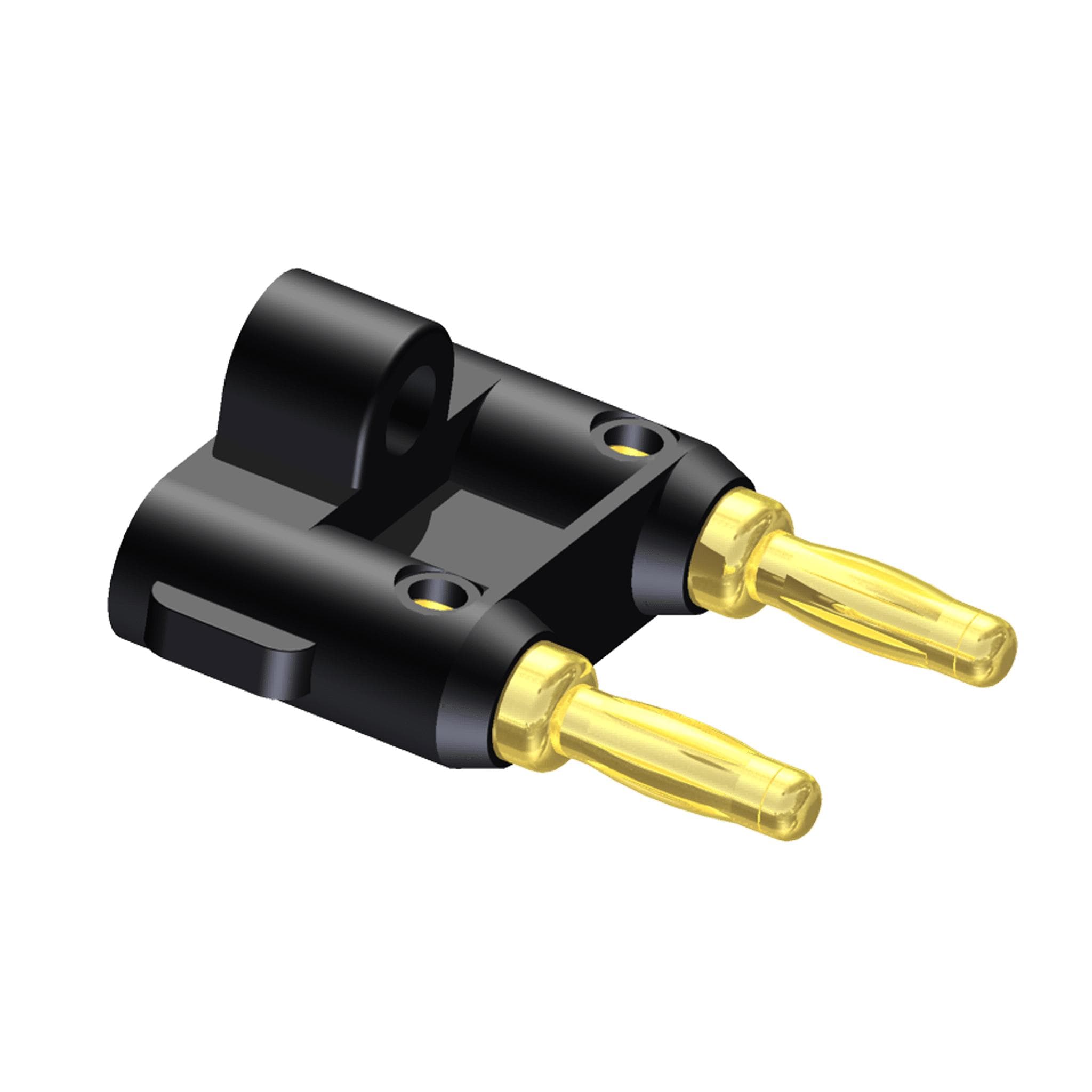 Cable connector - Banana connector - black Connector