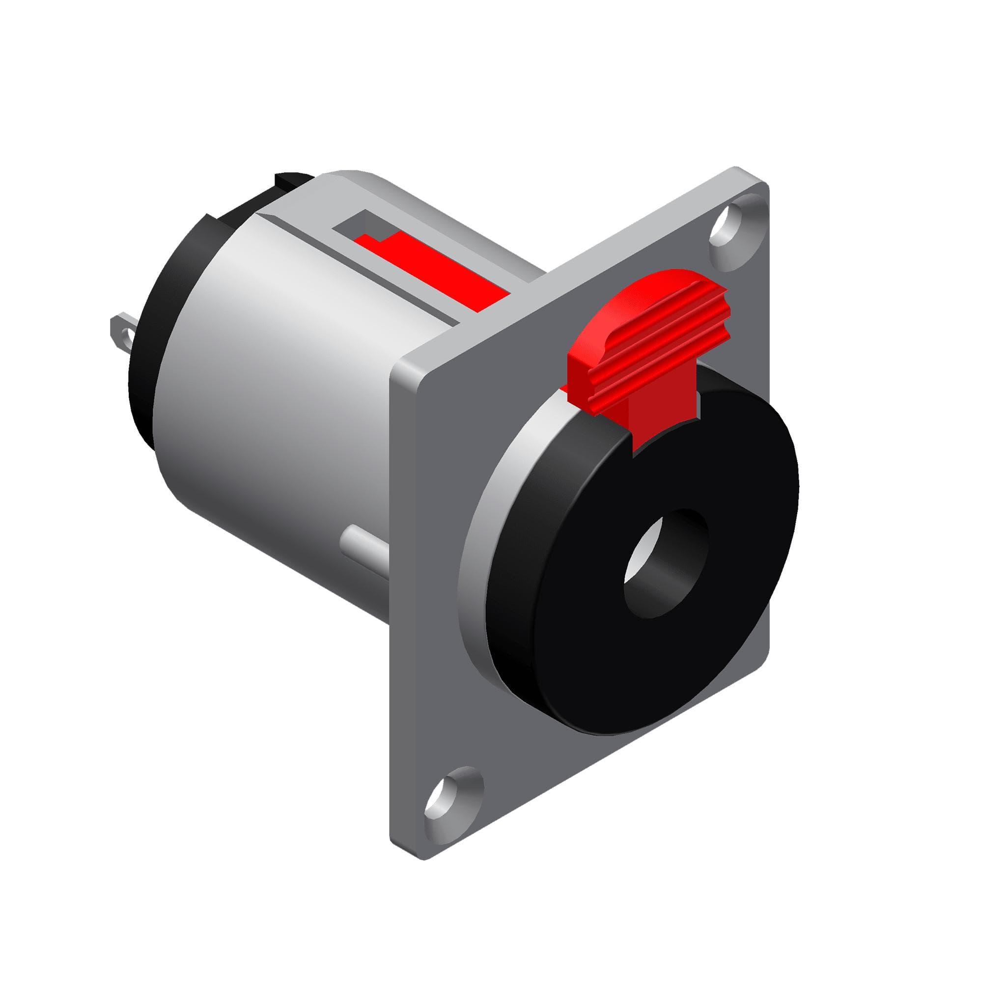 Panel connector - 6.3 mm Jack female stereo Connector