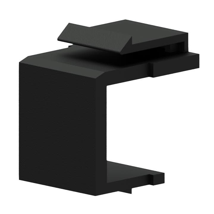 Keystone blind plate Black