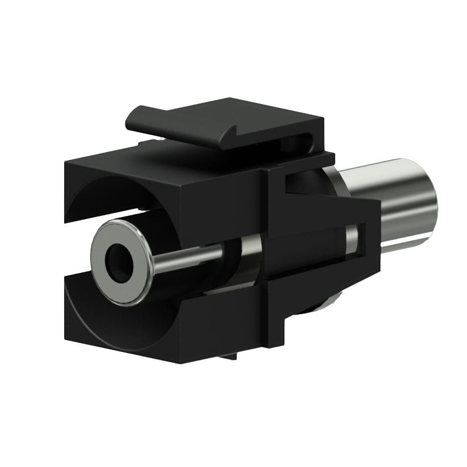 Keystone adapter - 3.5 mm Jack female - 3.5 mm Jack female Black