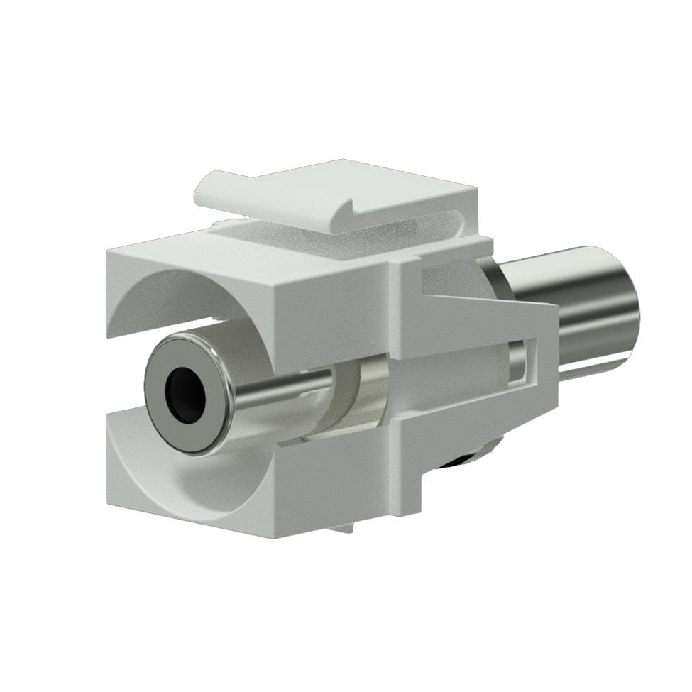 Keystone adapter - 3.5 mm Jack female - 3.5 mm Jack female White