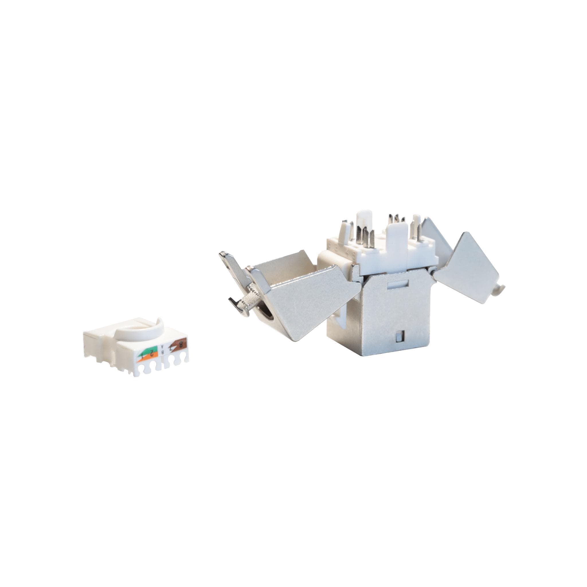 Keystone CAT6A shielded jack idc termination 180° Shielded