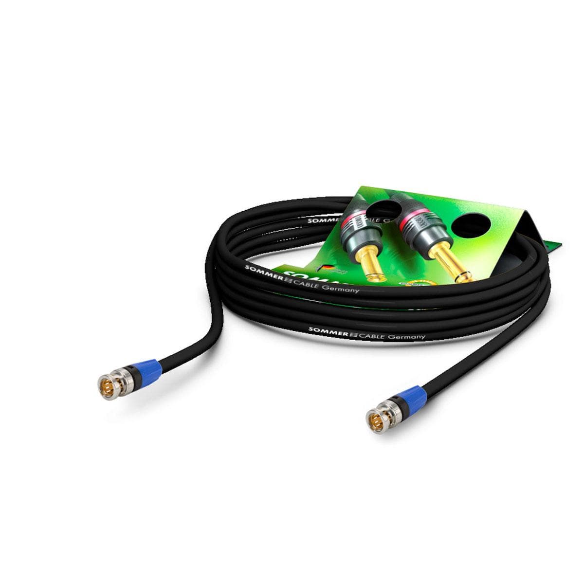 Video-patch cable hd-sdi (hdtv) SC-Vector 0.8/3.7, 1 x 0,80 mm² | BNC / BNC, NEUTRIK | 10,50m | blac