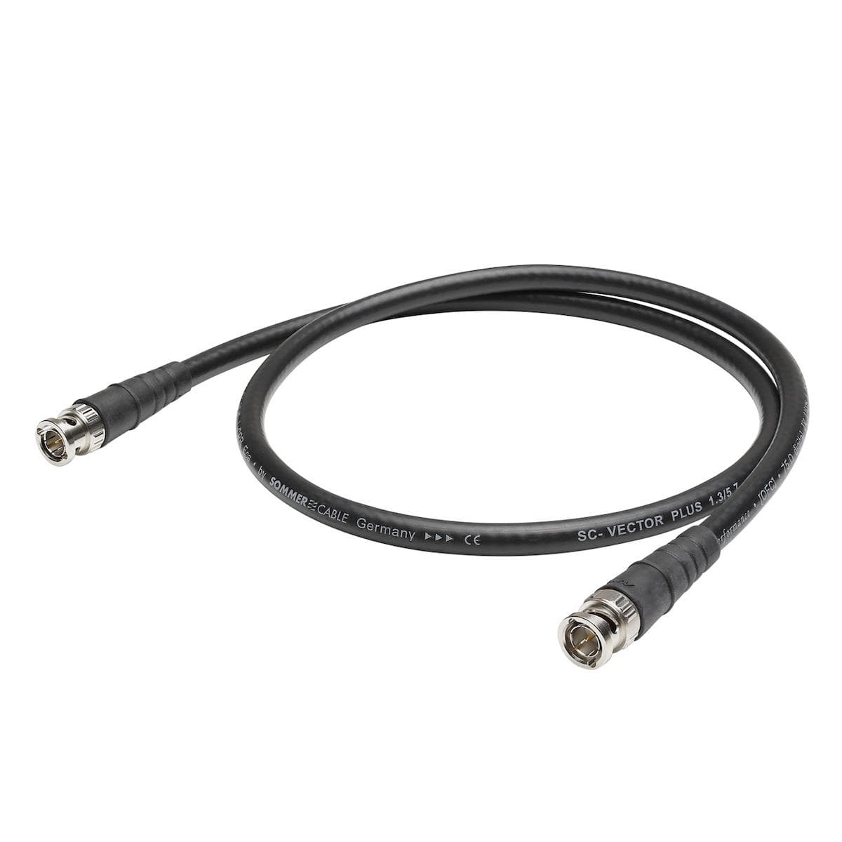 6g video patch cable SC-Vector PLUS 1.3/5.7 4K | BNC / BNC, HICON | 80,00m | black |