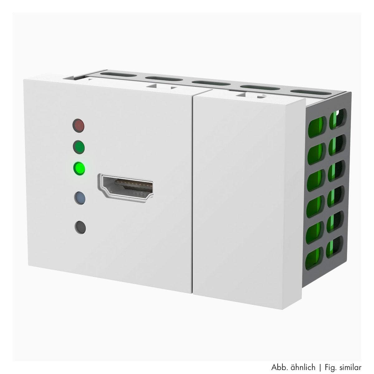 4-way button module, RS232 4-way button module, RS232 with LED lighting, scale: 45x45 mm, plastic, c