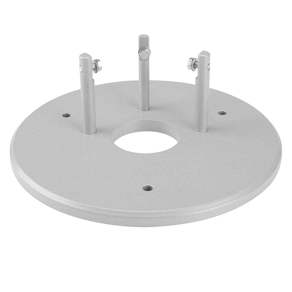 Facette room column, flex base plate , colour: aluminium silver