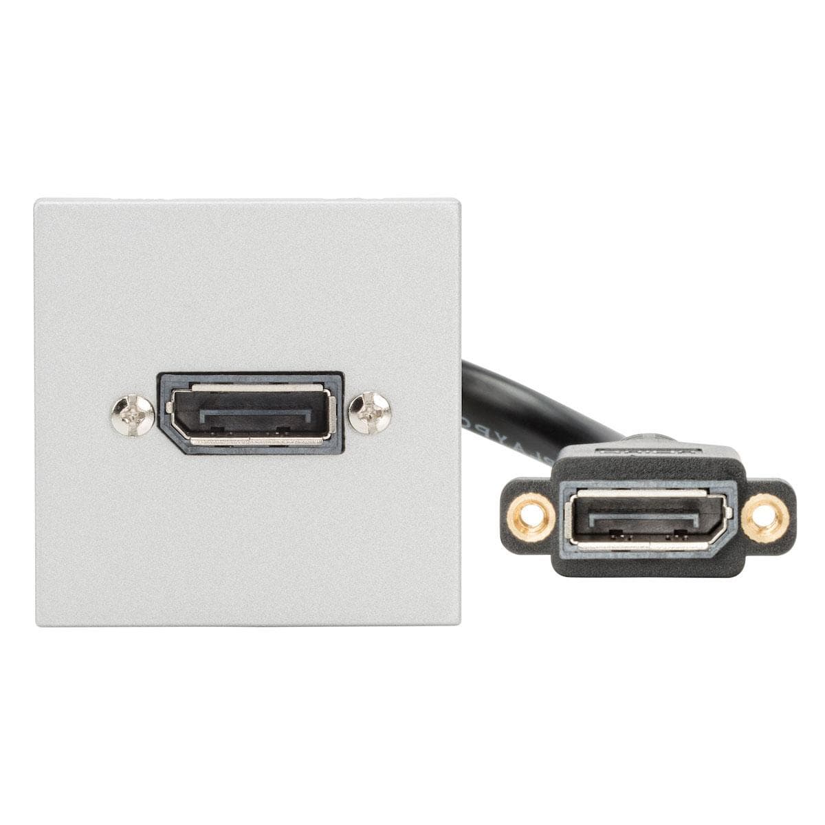 connection-modul DisplayPort fem -.> DisplayPort installation fem 0.15m., scale: 45x45 mm, plastic,