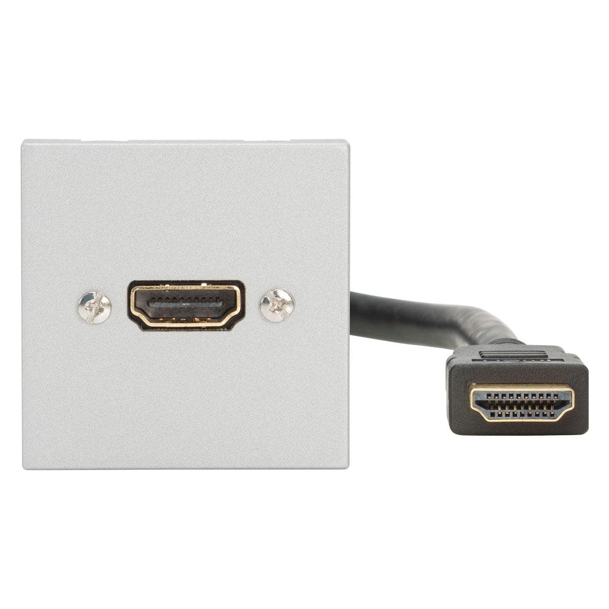 connection-modul HDMI fem. —> cable loom HDMI male 0.30 m (11.8 in.), scale: 45x45 mm, plastic, colo