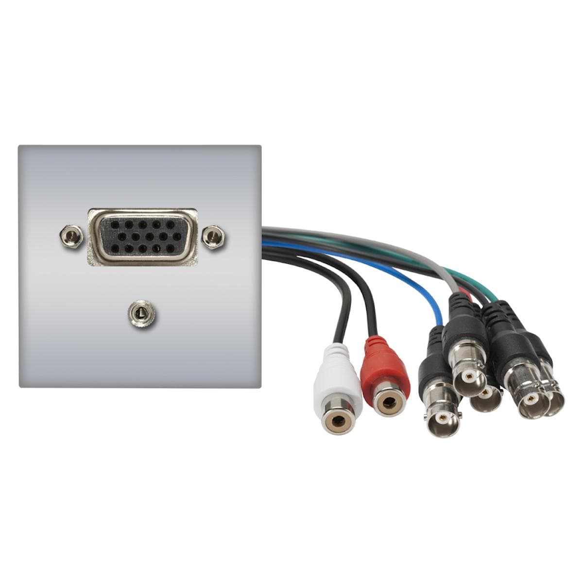 connection-modul VGA fem. —> 0.15 m breakout cable VGA fem. + 3.5 mm stereo mini jack fem. —> 0.15 m