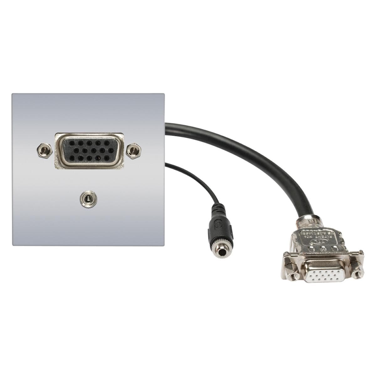 connection-modul VGA fem. —> 0.2 m breakout cable VGA fem. + 3.5 mm stereo mini jack fem. —> 0.15 m