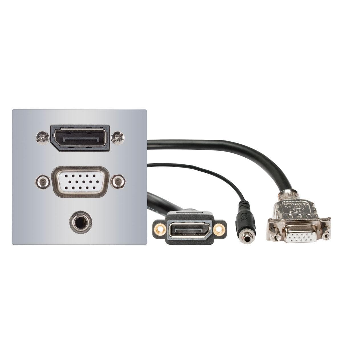 connection-modul Display port fem. —> 0.15 m (0.5 ft.) breakout cable display port fem. + VGA fem. —