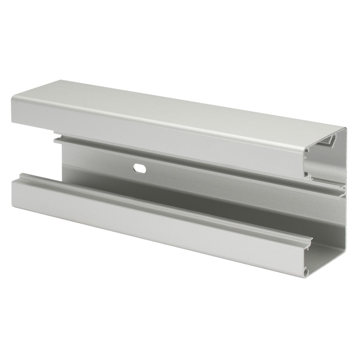 Aluminum duct 2000 mm , single height for 45x45-modules , scale: 60 x 90/45 mm, plastic, colour: alu