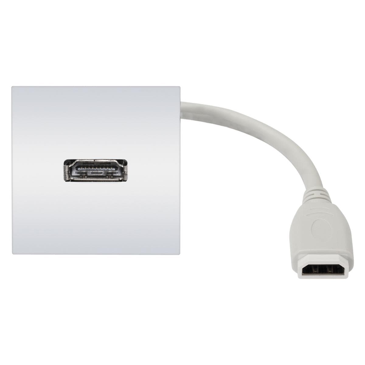 connection-modul HDMI fem. —> 0.15 m breakout cable HDMI fem., scale: 45x45 mm, plastic, colour: pur