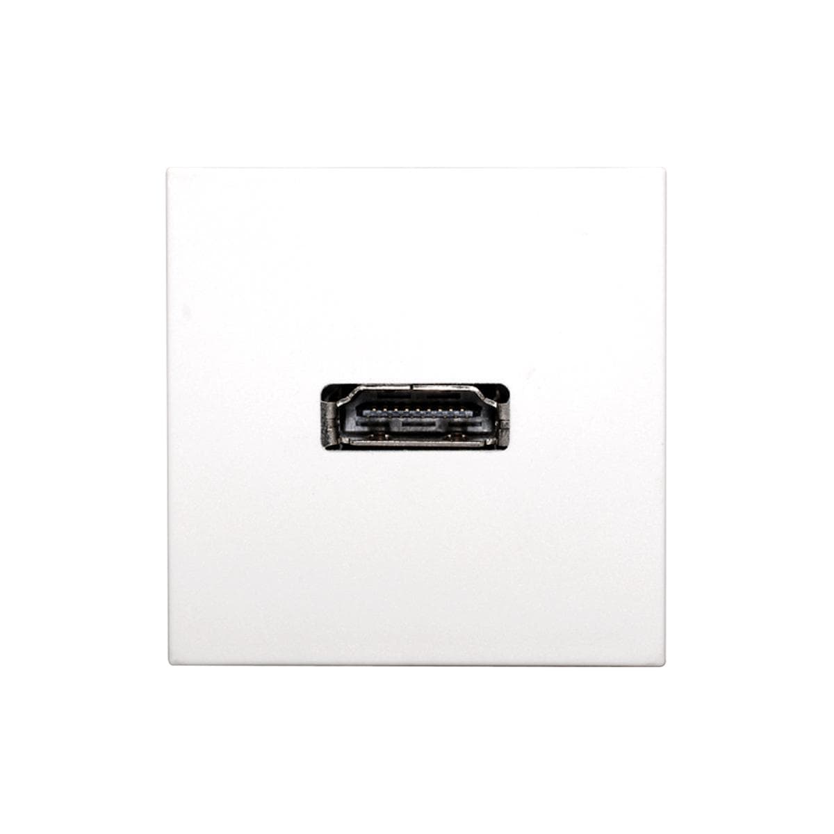 connection-modul HDMI fem. —> Screw terminal, scale: 45x45 mm, plastic, colour: pure white