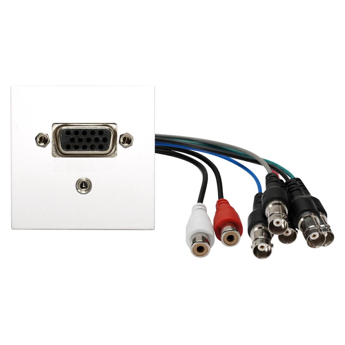 connection-modul VGA fem. —> 0.15 m breakout cable VGA fem. + 3.5 mm stereo mini jack fem. —> 0.15 m