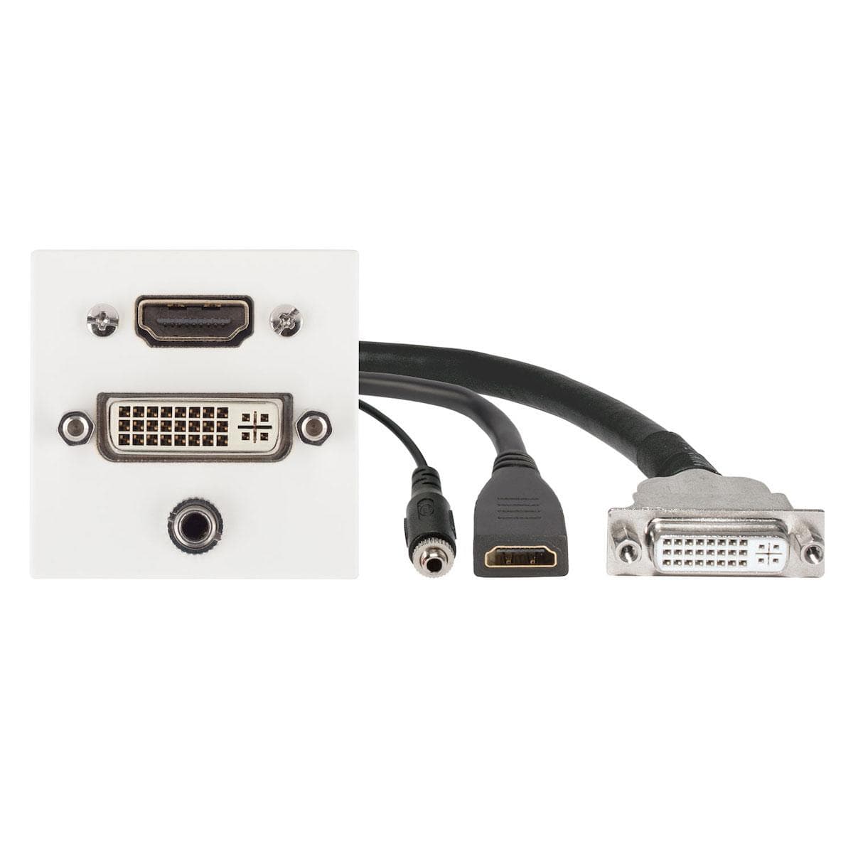 connection-modul HDMI fem. —> 0.15 m breakout cable HDMI fem. + DVI fem. —> 0.15 m breakout cable DV