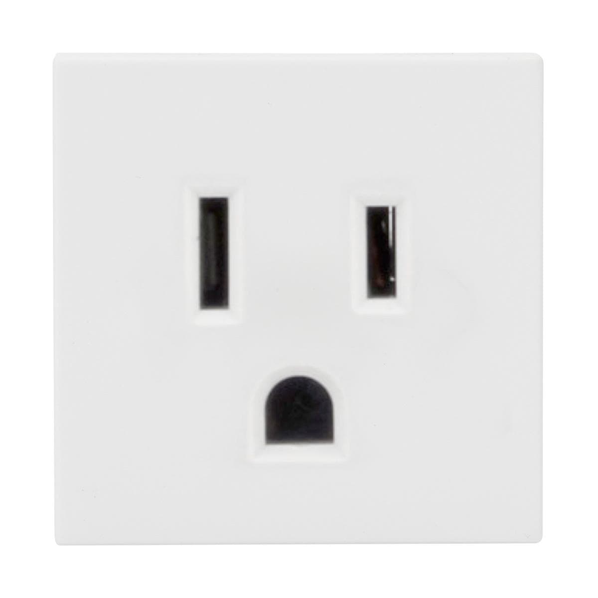 connection-modul Schuko socket USA, scale: 45x45 mm, plastic