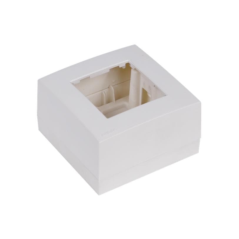 Surface mount box single 45 x 45 mm White version