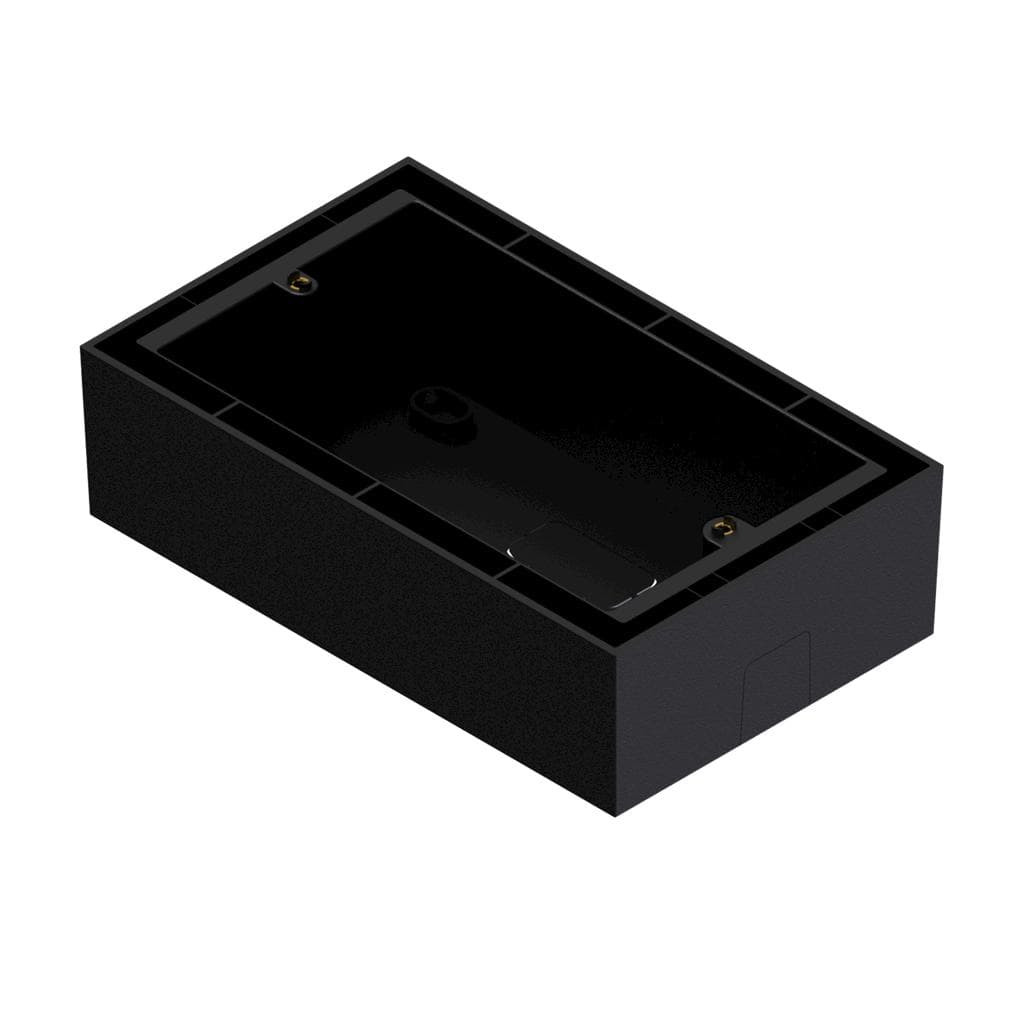 Wall box for DW5065/WP523/MWX65 Surface mount box for audac wallpanel - black