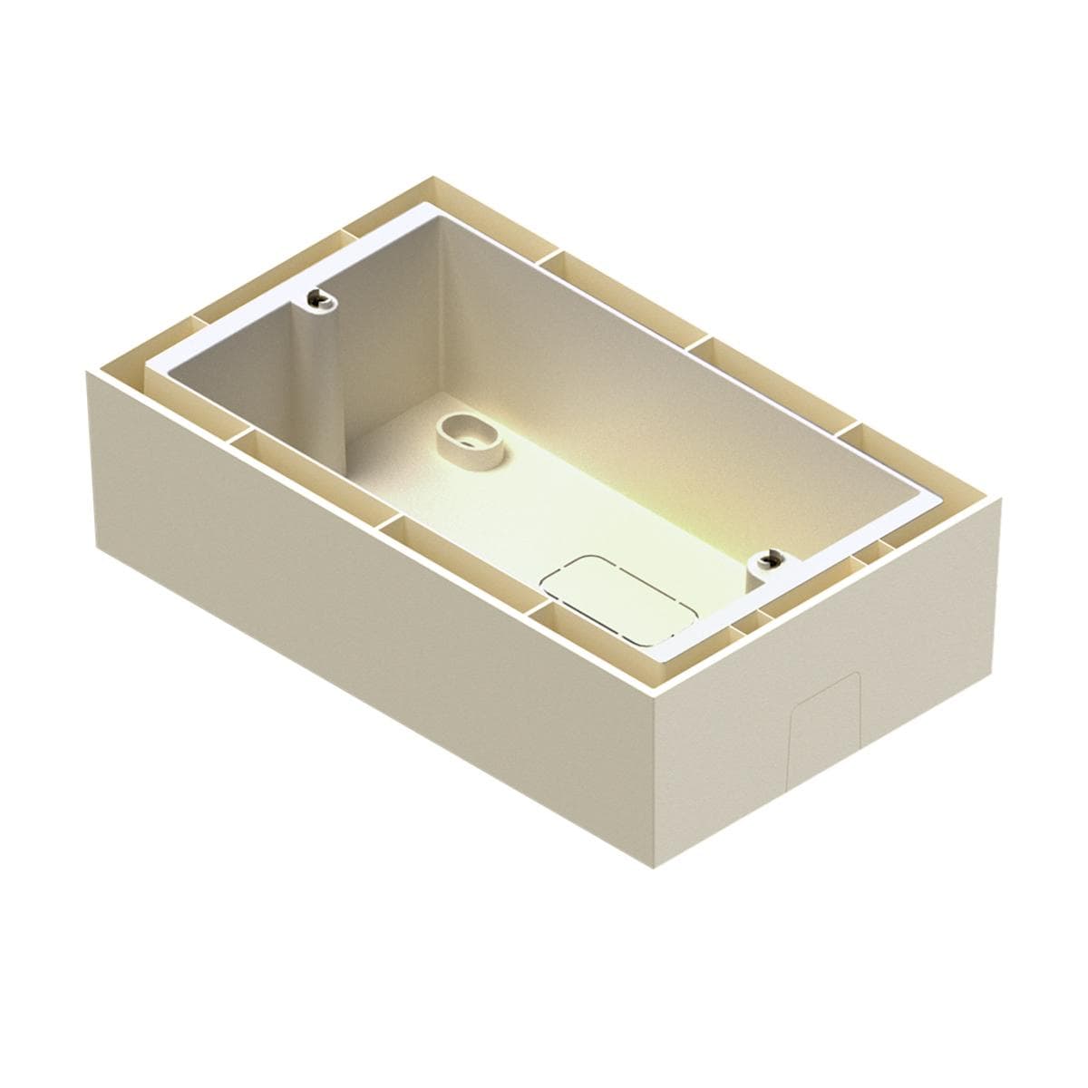 WB5065/SW Surface mount wall box for all-in-one wall panel White version