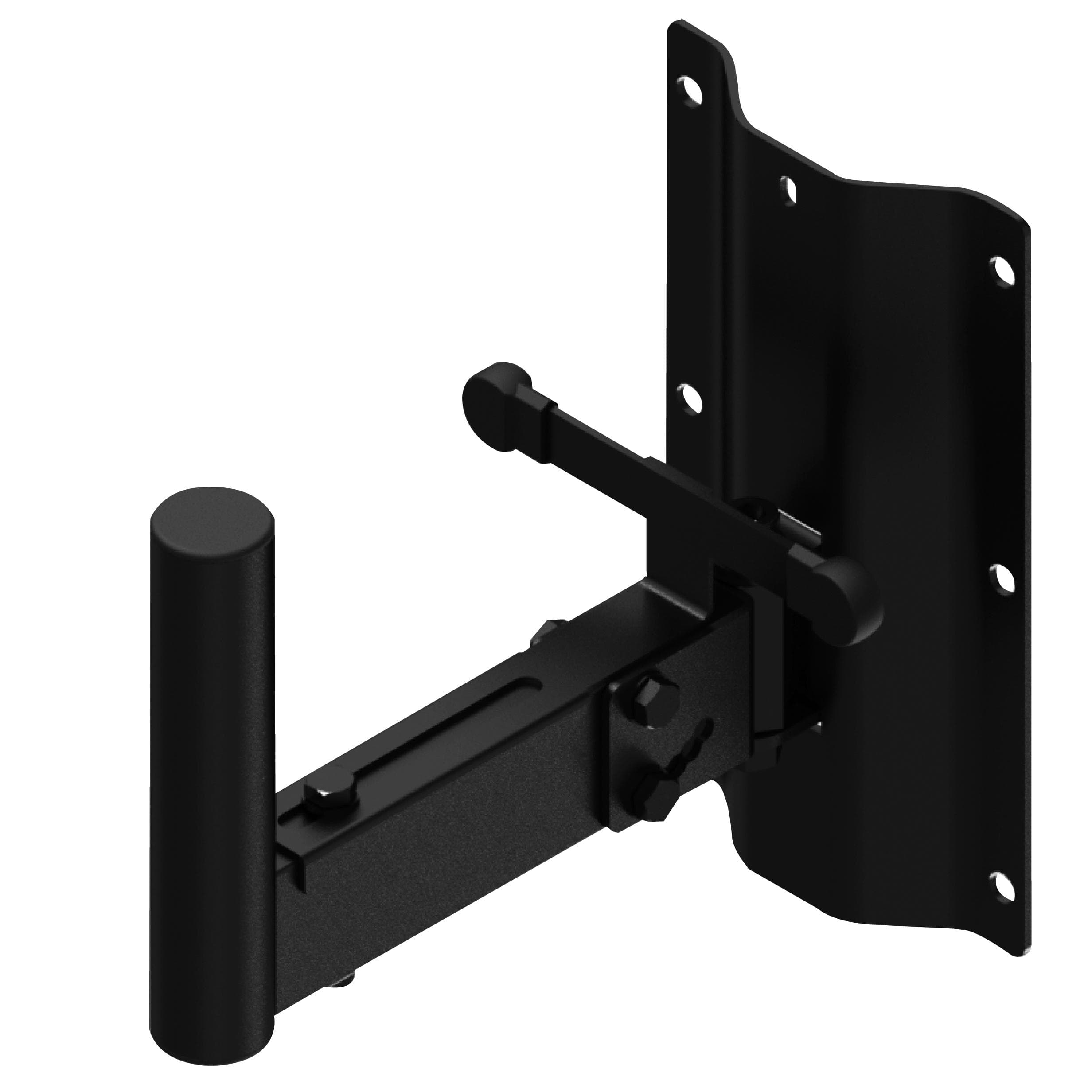 Speaker wall mount bracket - 35mm pole - 250mm Black version
