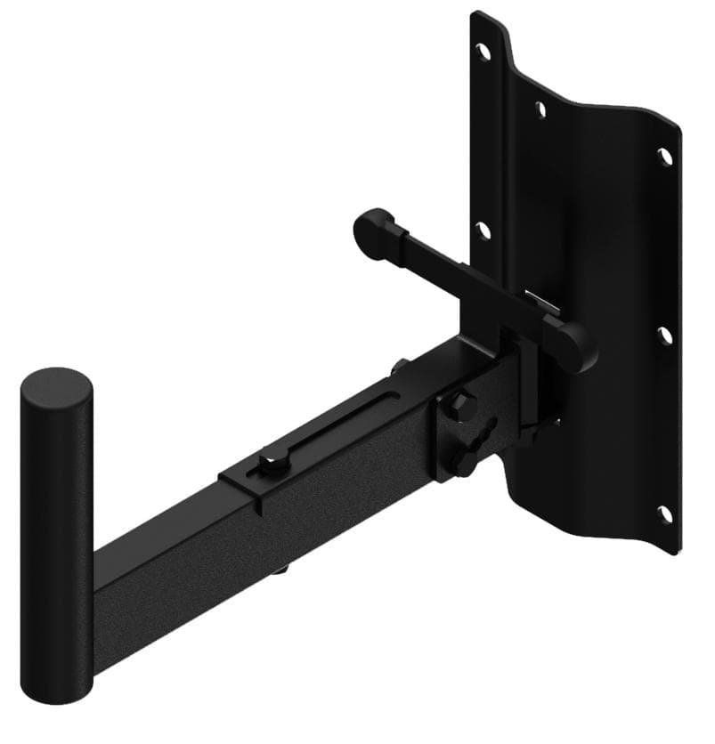Speaker wall mount bracket - 35mm pole - 350mm Black version