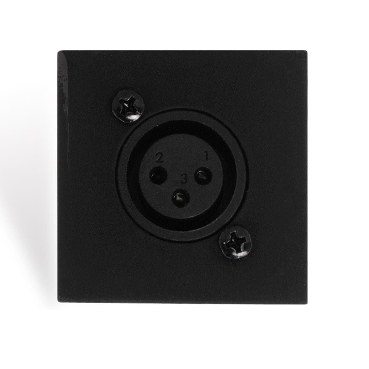 WMI16/B Wall mic input - 45x45mm - RJ45 Black version