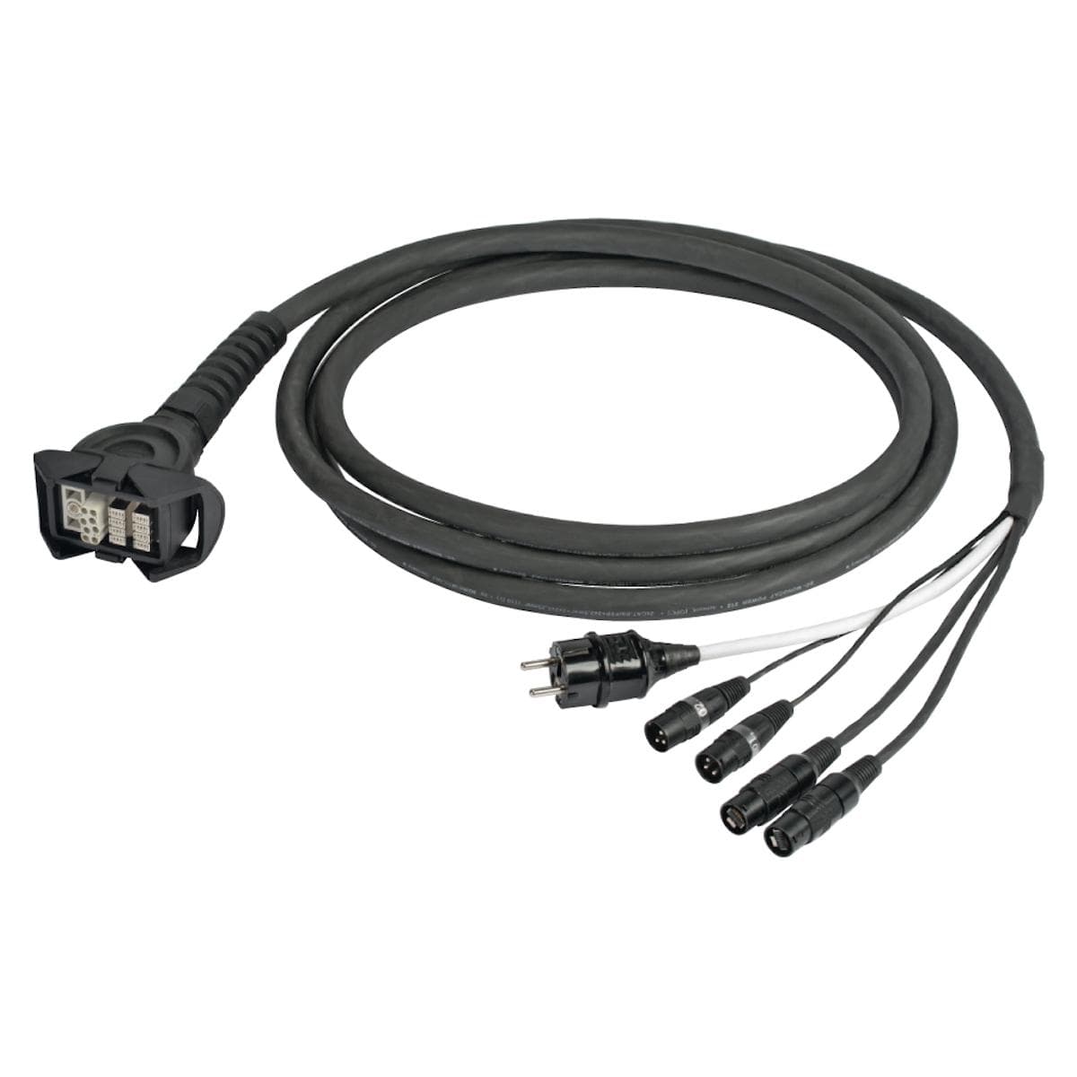 Sommer cable network / DMX & power system , Multipin female (HAN-ECO, with clamps)/Ethercon male/Sch