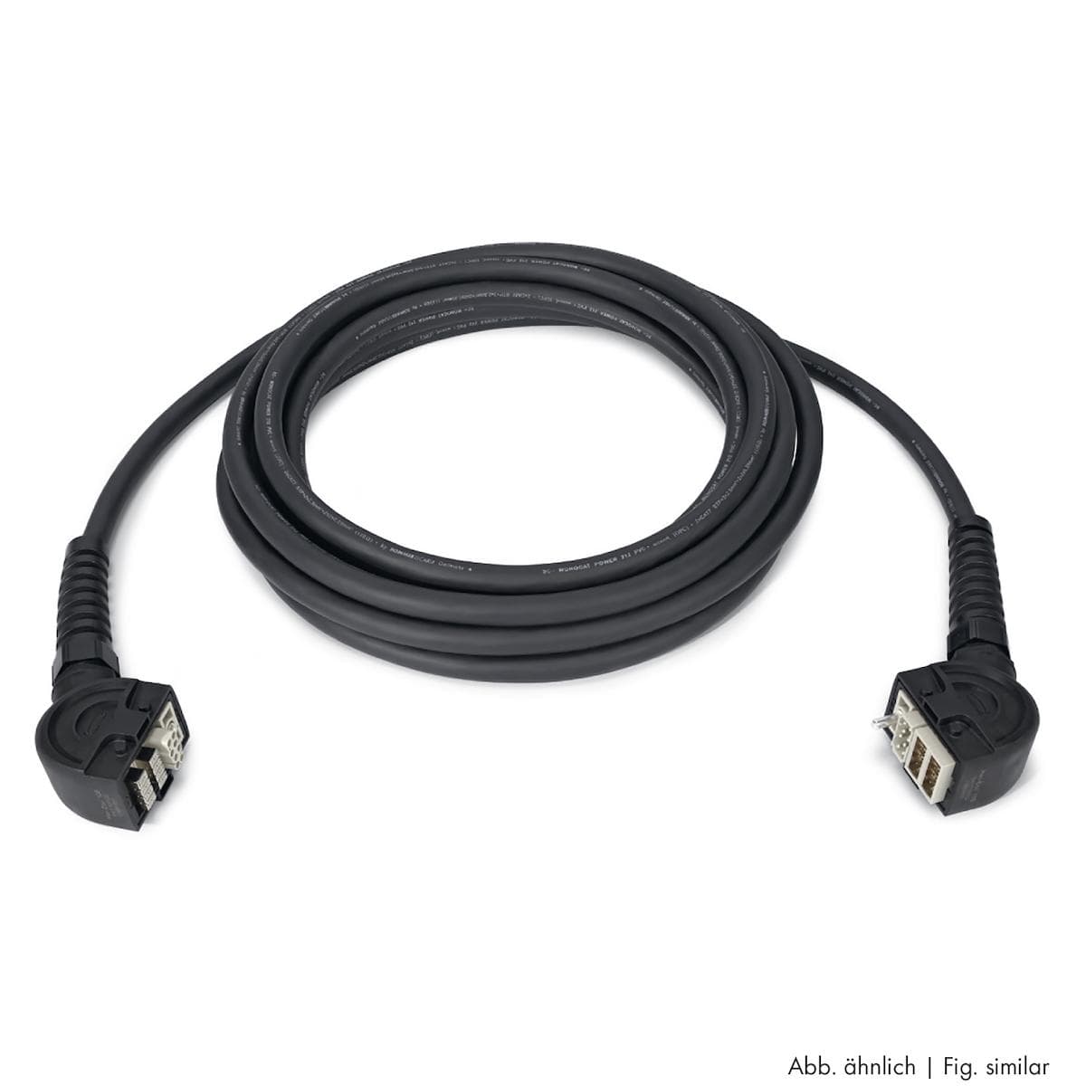 Sommer cable network / DMX & power system , HAN-ECO female, without clamps, angled/HAN-ECO male, wit