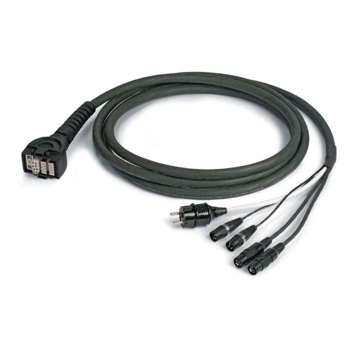 Sommer cable network / DMX & power system , Ethercon male/XLR 3-pole male/Multipin female (HAN-ECO,