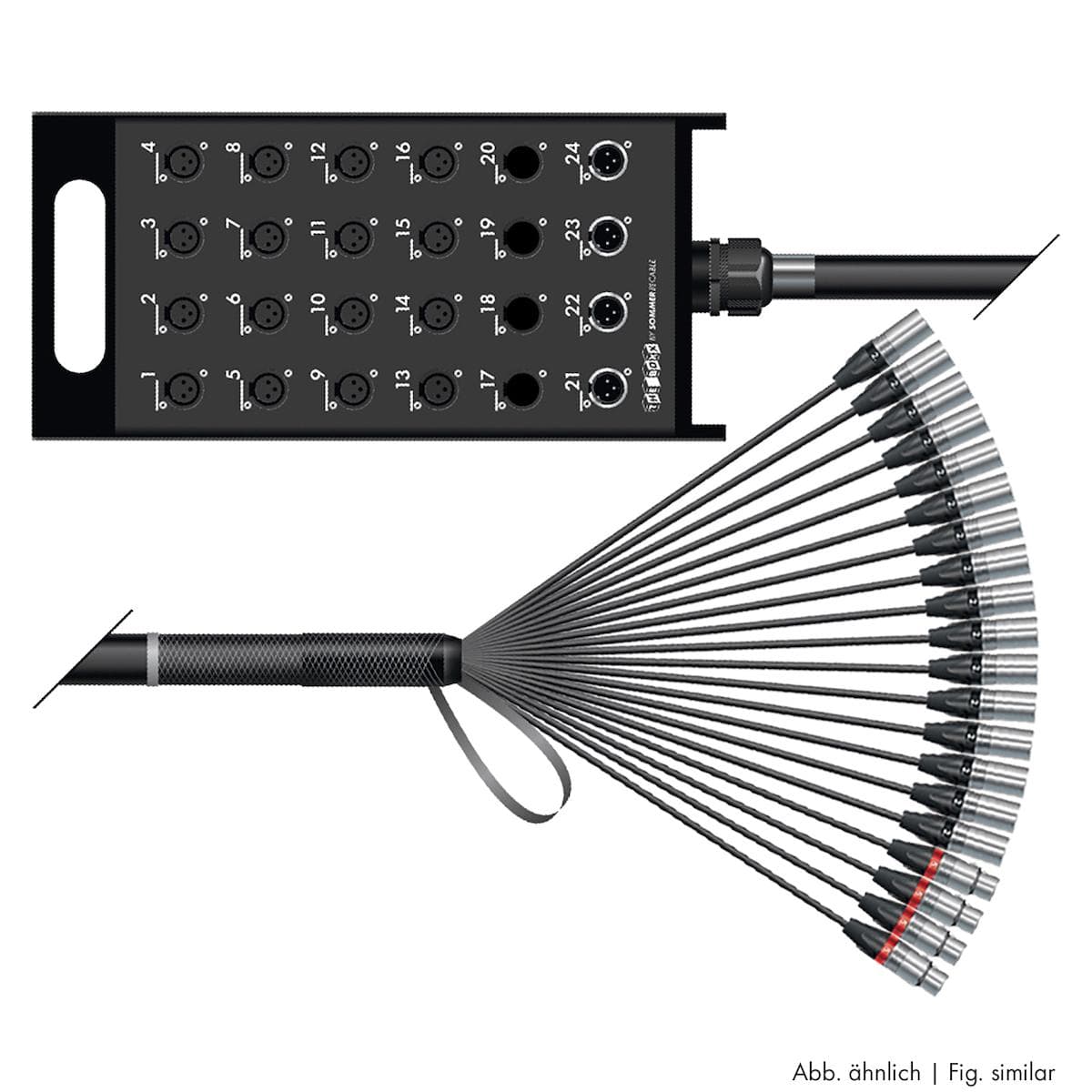 Stagebox <-> Multicore | 16/08 | THE BOXX | separate ground / QUANTUM | NEUTRIK XLR | NEUTRIK XLR |