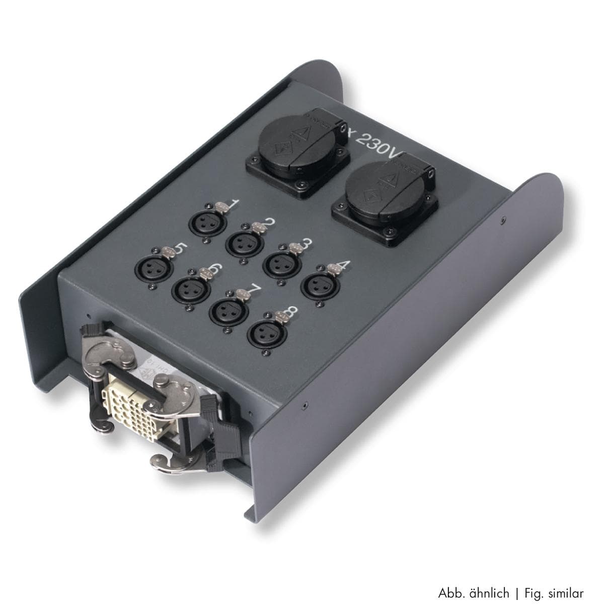 Sommer cable AES / EBU, DMX & power system , XLR 5-pole female/Schuko mountingsocket (IP54)/HAN-ECO