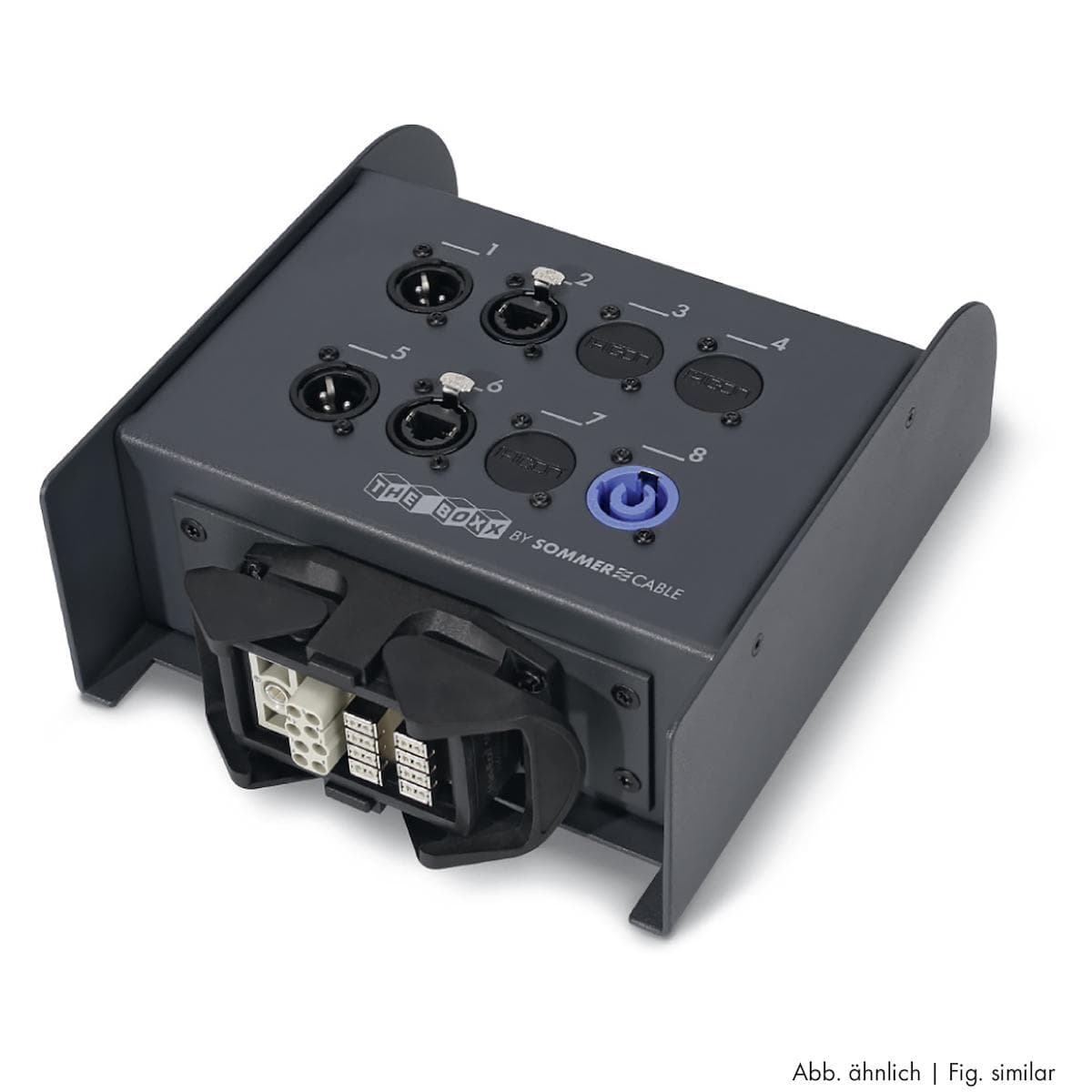 Sommer cable network / DMX & power system , Multipin female (HAN-ECO Surface mounted housing w. clam